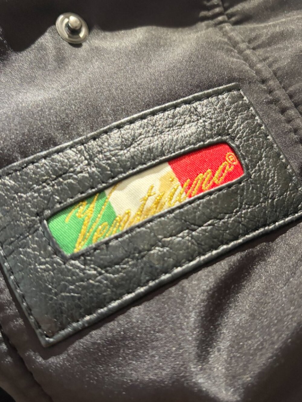 Ventiuno Biker Jacket Size Large Leather/Polyester Black - Picture 8 of 14